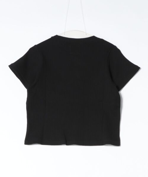 DC(ディーシー)の「DC/ディーシー 半袖 Tシャツ ワンポイント ロゴ LST262306(Tシャツ/カットソー・レディース・ブラック/スミクロ/ウッドランド/ピンク/ホワイト/ヘザーグレー・M/S)」の7枚目の写真
