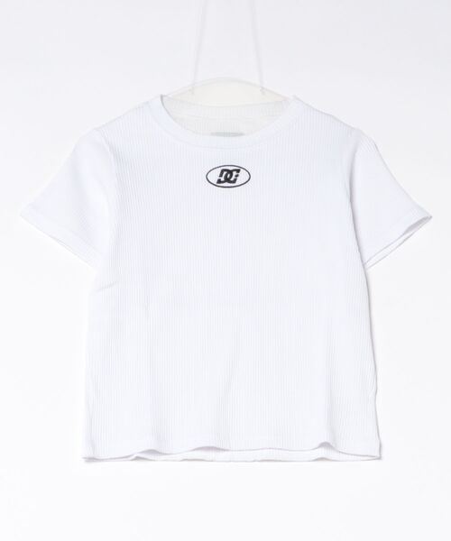 DC(ディーシー)の「DC/ディーシー 半袖 Tシャツ ワンポイント ロゴ LST262306(Tシャツ/カットソー・レディース・ブラック/スミクロ/ウッドランド/ピンク/ホワイト/ヘザーグレー・M/S)」の21枚目の写真