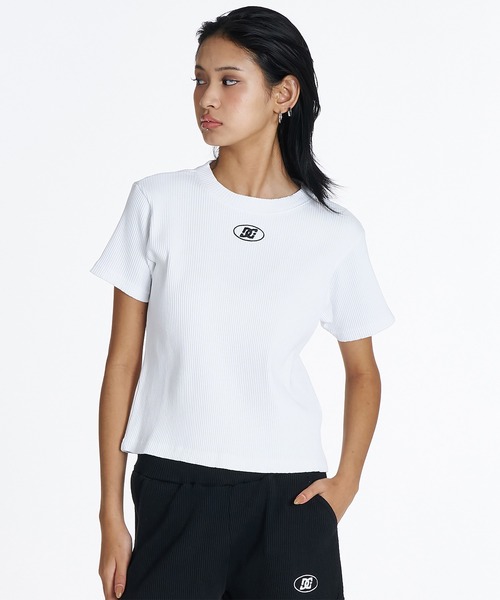 DC(ディーシー)の「DC/ディーシー 半袖 Tシャツ ワンポイント ロゴ LST262306(Tシャツ/カットソー・レディース・ブラック/スミクロ/ウッドランド/ピンク/ホワイト/ヘザーグレー・M/S)」の8枚目の写真