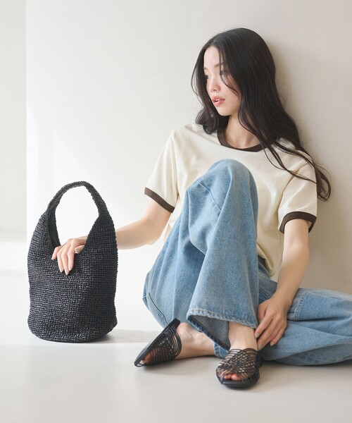 BEAUTY&YOUTH UNITED ARROWS（ビューティーアンドユースユナイテッドアローズ）の「メタルコード ワンハンドル ショルダーバッグ（ショルダーバッグ・レディース・ゴールド/ブラック/シルバー・FREE）」の6枚目の写真