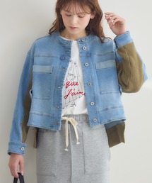 KATHARINE ROSS | 【PILLINI/ピリーニ】ニットドッキングデニムブルゾン(デニムジャケット)
