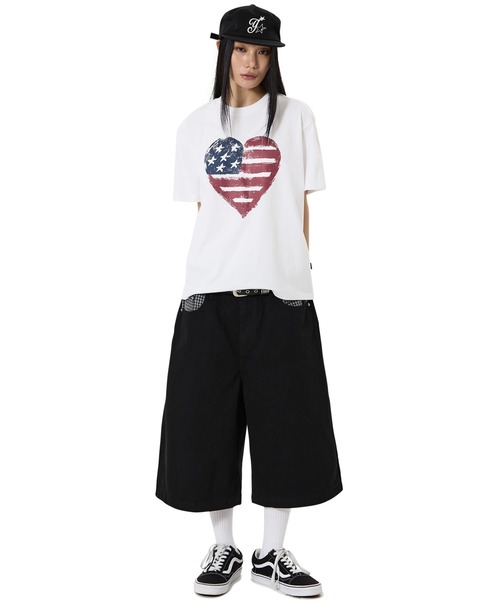 OY(オーワイ)の「『OY/オーワイ』AMERICAN HEART PRINT TEE/アメリカンハートTシャツ(Tシャツ/カットソー・メンズ・ホワイト/グレー・L/M/S)」の7枚目の写真