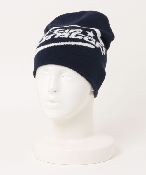 Revo.（レボ）の「英字ロゴ ジャガード ビーニー ニット帽（ニットキャップ/ビーニー・レディース・レッド/ネイビー/ブラック・FREE）」の2枚目の写真