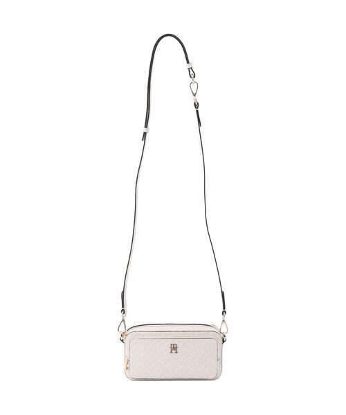 TOMMY HILFIGER（トミーヒルフィガー）の「モノグラムデイリーカメラバッグ（ボディバッグ/ウエストポーチ・レディース・ブラック/アイボリー・FREE）」の4枚目の写真