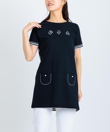 バックボーダー切替冷感チュニック