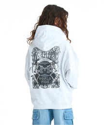 DC SHOES（ディーシーシューズ）の「DC SHOES キッズ 26 KD DOUBLE SKULL P パーカー フーディ【2026年春夏モデル】/袖プリント・バックプリントプルオーバーパーカー（パーカー）」