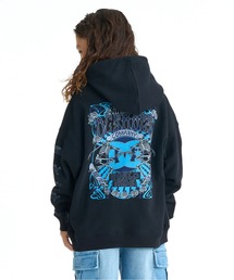 DC SHOES（ディーシーシューズ）の「DC SHOES キッズ 26 KD DOUBLE SKULL P パーカー フーディ【2026年春夏モデル】/袖プリント・バックプリントプルオーバーパーカー（パーカー）」