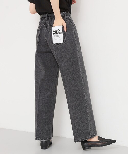 THE SHOP TK （ザ ショップ ティーケー ）の「AIBO DENIM ワイド（デニムパンツ・レディース・ブラック/ネイビー/ライトブルー・11/12/13/14）」の8枚目の写真