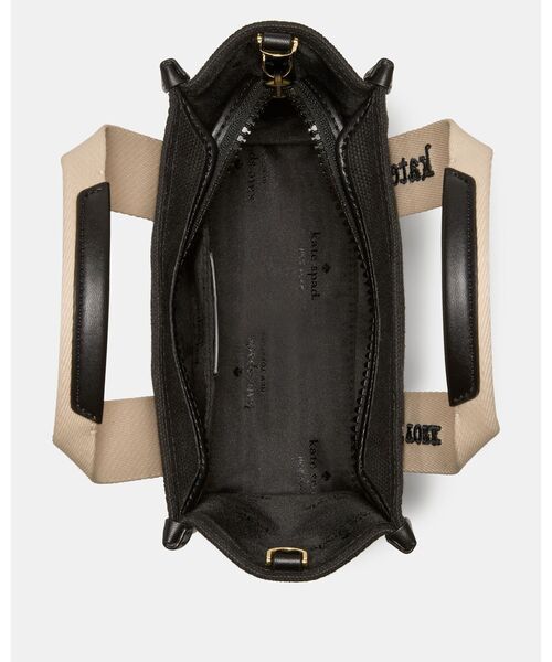 kate spade new york（ケイトスペード ニューヨーク）の「キップ キャンバス ミニ トート（ショルダーバッグ・レディース・ブラック・ONESIZE）」の3枚目の写真