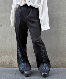 REZEN（リゼン）の「菊刺繍フレアパンツ（その他パンツ）」