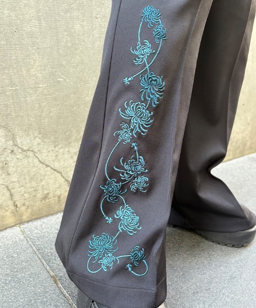セール】菊刺繍フレアパンツ（その他パンツ）｜REZEN（リゼン）の