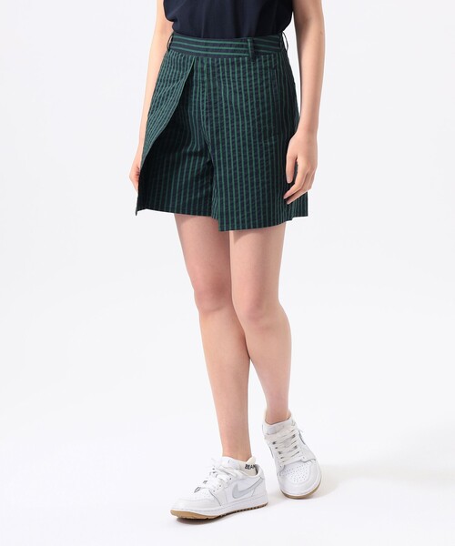 BEAMS GOLF(ビームスゴルフ)の「ORANGE LABEL / クールマックス(R)サッカー ストレッチ ラップ ショートパンツ(吸水速乾)(その他パンツ・レディース・グレー/グリーン/その他1・SMALL/MEDIUM/LARGE)」の2枚目の写真