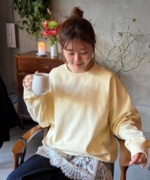 DISCOAT（ディスコート）の「【ユニセックス】ワンポイント刺繍カラースウェット（スウェット）」