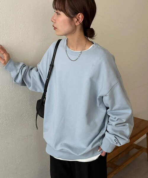 ユニセックス】ワンポイント刺繍カラースウェット（スウェット