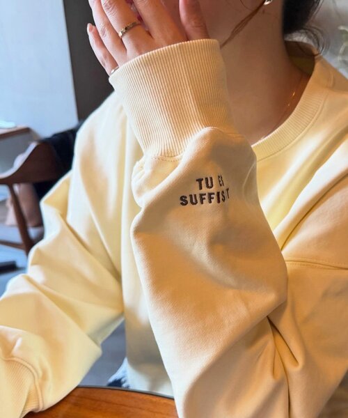 ユニセックス】ワンポイント刺繍カラースウェット（スウェット