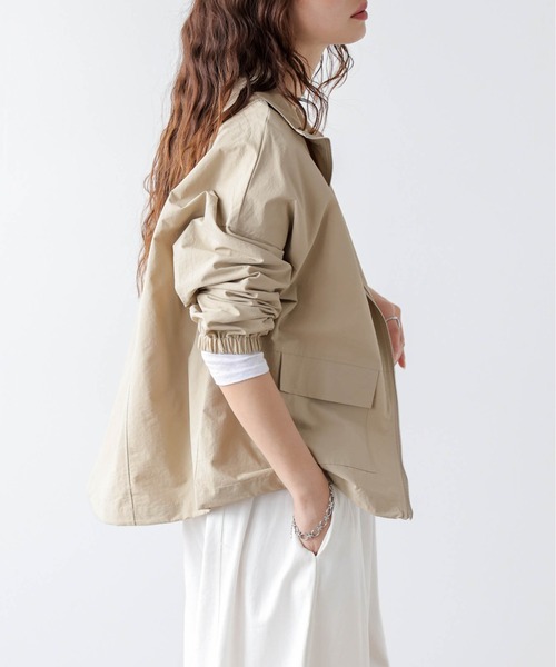 【美品】DIESEL ミリタリージャケット サイズ XS ベージュ フリル付き セール】スタンドカラー ダブルジップジャケット（ミリタリー