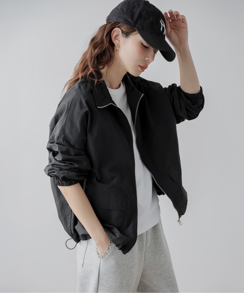 AMELY(エミリー)の「スタンドカラー ダブルジップジャケット(ミリタリージャケット・レディース・オリーブ/ブラック/ベージュ・フリー)」の22枚目の写真