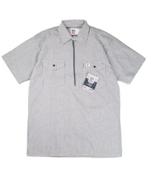 BIG BILL（ビッグビル）の「【T18】【BIGBILL/ビッグビル】ZIP UP HICKORY SHORT SLEEVE SHIRT BB183S（シャツ/ブラウス）」