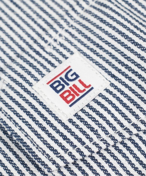 BIG BILL(ビッグビル)の「【T18】【BIGBILL/ビッグビル】ZIP UP HICKORY SHORT SLEEVE SHIRT BB183S(シャツ/ブラウス・メンズ・ストライプ・LARGE/MEDIUM/SMALL)」の6枚目の写真