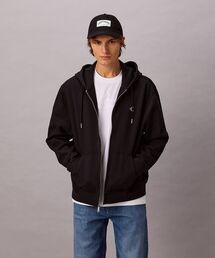 Calvin Klein（カルバン・クライン）の「【ユニセックス】ロングスリーブモノグラムテリーフルジップパーカ（スウェット）」