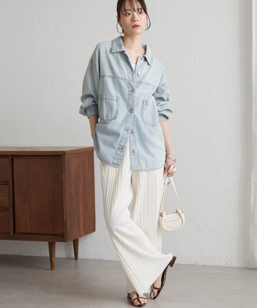 RANAN（ラナン）の「【セルフカットOK】セミワイドプリーツイージーパンツ（その他パンツ・レディース・ブラック系その他/ブラック/チャコール/ベージュ/ホワイト・LL/3L/S/M/L）」の14枚目の写真