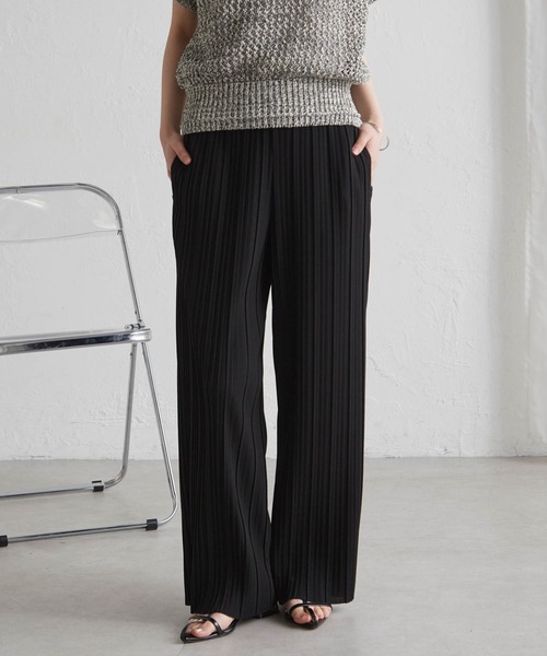 RANAN（ラナン）の「【セルフカットOK】セミワイドプリーツイージーパンツ（その他パンツ・レディース・ブラック系その他/ブラック/チャコール/ベージュ/ホワイト・LL/3L/S/M/L）」の15枚目の写真