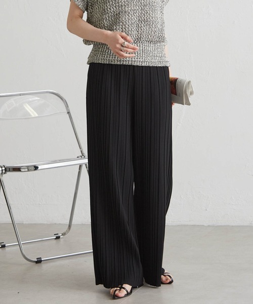 RANAN（ラナン）の「【セルフカットOK】セミワイドプリーツイージーパンツ（その他パンツ・レディース・ブラック系その他/ブラック/チャコール/ベージュ/ホワイト・LL/3L/S/M/L）」の19枚目の写真