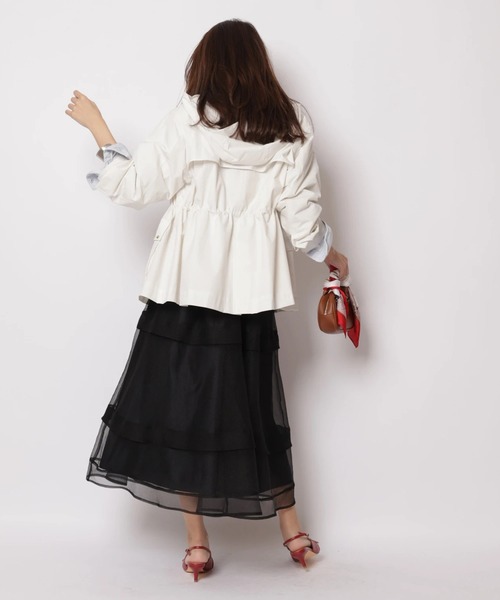 JUSGLITTY（ジャスグリッティー）の「撥水スプリングブルゾン（その他アウター・レディース・オフホワイト/ピンクベージュ/ネイビー・2/1）」の8枚目の写真