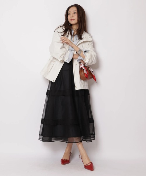 JUSGLITTY（ジャスグリッティー）の「撥水スプリングブルゾン（その他アウター・レディース・オフホワイト/ピンクベージュ/ネイビー・2/1）」の10枚目の写真