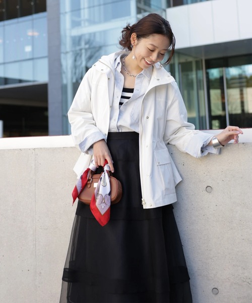 JUSGLITTY（ジャスグリッティー）の「撥水スプリングブルゾン（その他アウター・レディース・オフホワイト/ピンクベージュ/ネイビー・2/1）」の22枚目の写真