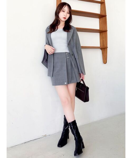 dazzlin（ダズリン）の「バックレースアップタイトニット（ニット/セーター・レディース・ブラック/グレー/オフホワイト/ラベンダー/ピンク・FREE）」の16枚目の写真