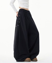 EFFECTION（エフェクション）の「【neos】ユニセックス サイド レースアップ ルーズ ワイド スウェット パンツ メンズ レディース（スウェットパンツ）」