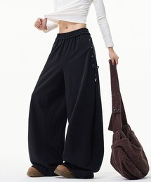 EFFECTION（エフェクション）の「【neos】ユニセックス サイド レースアップ ルーズ ワイド スウェット パンツ メンズ レディース（スウェットパンツ）」