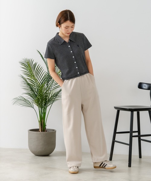 U.S. POLO ASSN.(ユーエスポロアッスン)の「【U.S. POLO ASSN./ユーエスポロアッスン】【もっちり高見え・美脚ストレート】ダンボール スウェットパンツ クッション素材 軽量・タフ(その他パンツ・レディース・ベージュ/杢グレー/チャコールグレー・LARGE/MEDIUM)」の6枚目の写真