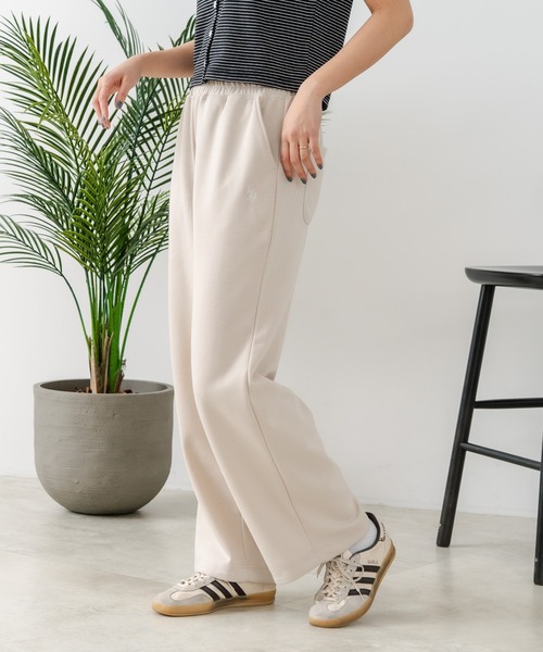 U.S. POLO ASSN.(ユーエスポロアッスン)の「【U.S. POLO ASSN./ユーエスポロアッスン】【もっちり高見え・美脚ストレート】ダンボール スウェットパンツ クッション素材 軽量・タフ(その他パンツ・レディース・ベージュ/杢グレー/チャコールグレー・LARGE/MEDIUM)」の10枚目の写真