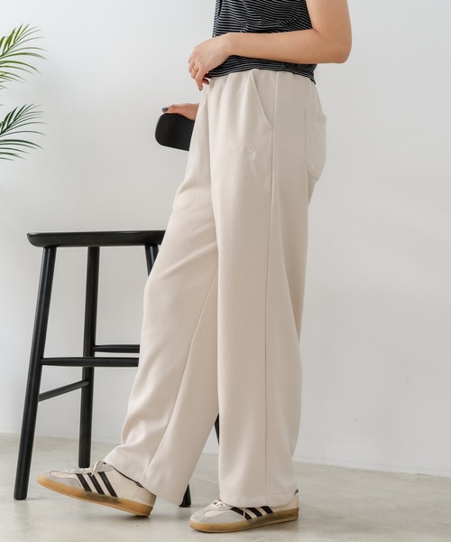 U.S. POLO ASSN.(ユーエスポロアッスン)の「【U.S. POLO ASSN./ユーエスポロアッスン】【もっちり高見え・美脚ストレート】ダンボール スウェットパンツ クッション素材 軽量・タフ(その他パンツ・レディース・ベージュ/杢グレー/チャコールグレー・LARGE/MEDIUM)」の11枚目の写真
