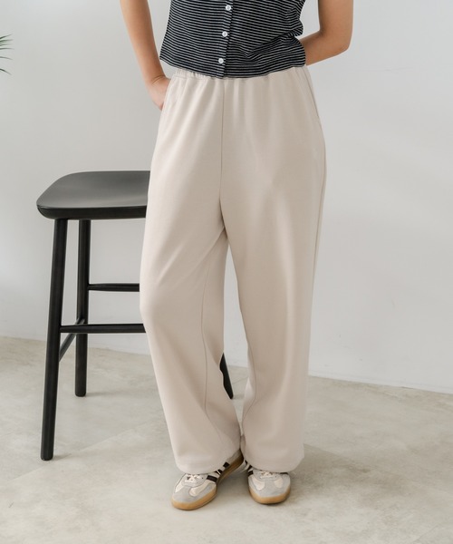 U.S. POLO ASSN.(ユーエスポロアッスン)の「【U.S. POLO ASSN./ユーエスポロアッスン】【もっちり高見え・美脚ストレート】ダンボール スウェットパンツ クッション素材 軽量・タフ(その他パンツ・レディース・ベージュ/杢グレー/チャコールグレー・LARGE/MEDIUM)」の4枚目の写真