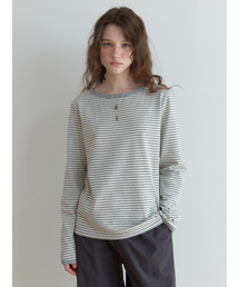[9th] Cookie stripe t-shirt (gray)