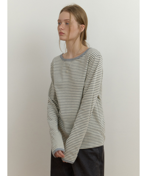 Cookie stripe t-shirt (gray)