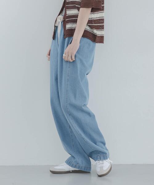 URBAN RESEARCH Sonny Label(アーバンリサーチサニーレーベル)の「イージーカーブデニムパンツ(デニムパンツ・レディース・インディゴブルー/ライトインディゴブルー・36/38)」の14枚目の写真
