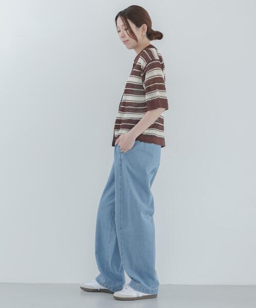 URBAN RESEARCH Sonny Label(アーバンリサーチサニーレーベル)の「イージーカーブデニムパンツ(デニムパンツ・レディース・インディゴブルー/ライトインディゴブルー・36/38)」の17枚目の写真