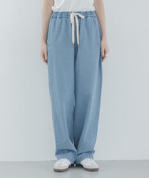 URBAN RESEARCH Sonny Label(アーバンリサーチサニーレーベル)の「イージーカーブデニムパンツ(デニムパンツ・レディース・インディゴブルー/ライトインディゴブルー・36/38)」の19枚目の写真