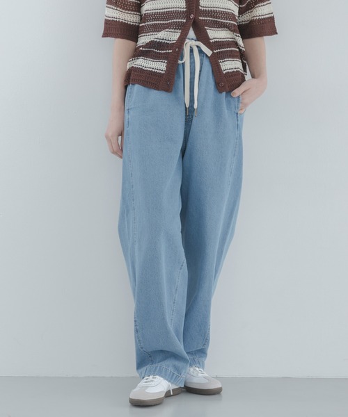 URBAN RESEARCH Sonny Label（アーバンリサーチサニーレーベル）の「イージーカーブデニムパンツ（その他パンツ・レディース・インディゴブルー/ライトインディゴブルー・36/38）」の5枚目の写真
