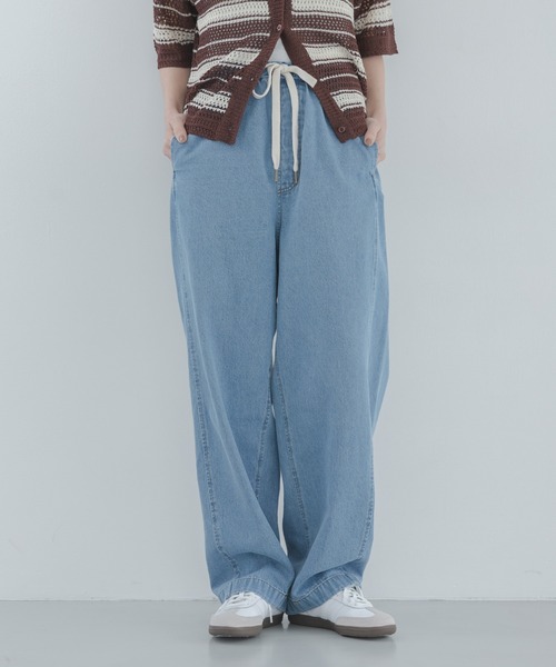 URBAN RESEARCH Sonny Label（アーバンリサーチサニーレーベル）の「イージーカーブデニムパンツ（その他パンツ・レディース・インディゴブルー/ライトインディゴブルー・36/38）」の6枚目の写真
