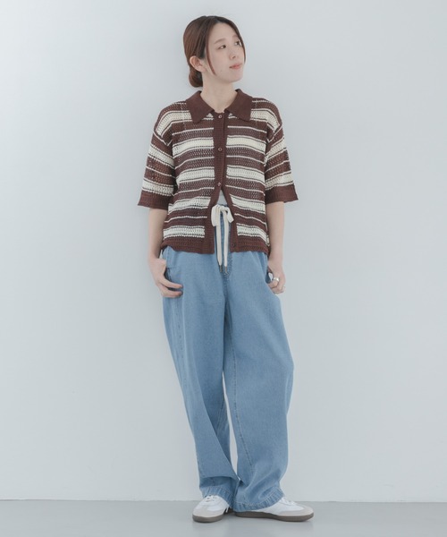 URBAN RESEARCH Sonny Label（アーバンリサーチサニーレーベル）の「イージーカーブデニムパンツ（その他パンツ・レディース・インディゴブルー/ライトインディゴブルー・36/38）」の10枚目の写真