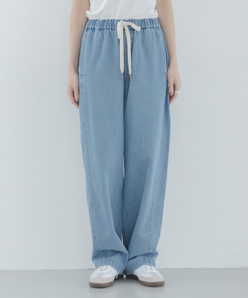 URBAN RESEARCH Sonny Label（アーバンリサーチサニーレーベル）の「イージーカーブデニムパンツ（その他パンツ・レディース・インディゴブルー/ライトインディゴブルー・36/38）」の12枚目の写真