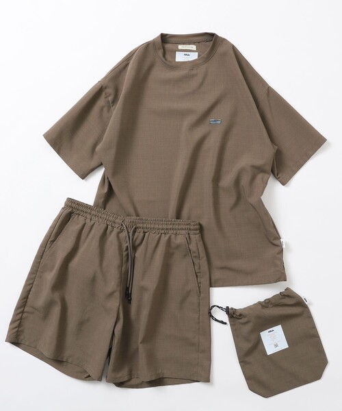 FREAK'S STORE（フリークスストア）の「限定展開 AiRide/エアライド パッカブル セットアップ / クルーネックプルオーバー / ショーツ（その他トップス・メンズ・チャコールグレー/グレイッシュベージュ/ブラウン系その他/グレー系その他/ブラック/ネイビー・MEDIUM/SMALL/LARGE）」の7枚目の写真