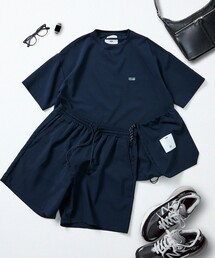 <UVカット・接触冷感・吸水速乾> AiRide/エアライド パッカブル セットアップ 夏/ クルーネックプルオーバー / ショーツ 限定展開
