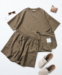 <UVカット・接触冷感・吸水速乾> AiRide/エアライド パッカブル セットアップ 夏/ クルーネックプルオーバー / ショーツ 限定展開