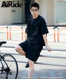FREAK'S STORE | <UVカット・接触冷感・吸水速乾> AiRide/エアライド パッカブル セットアップ 夏/ クルーネックプルオーバー / ショーツ 限定展開(その他トップス)